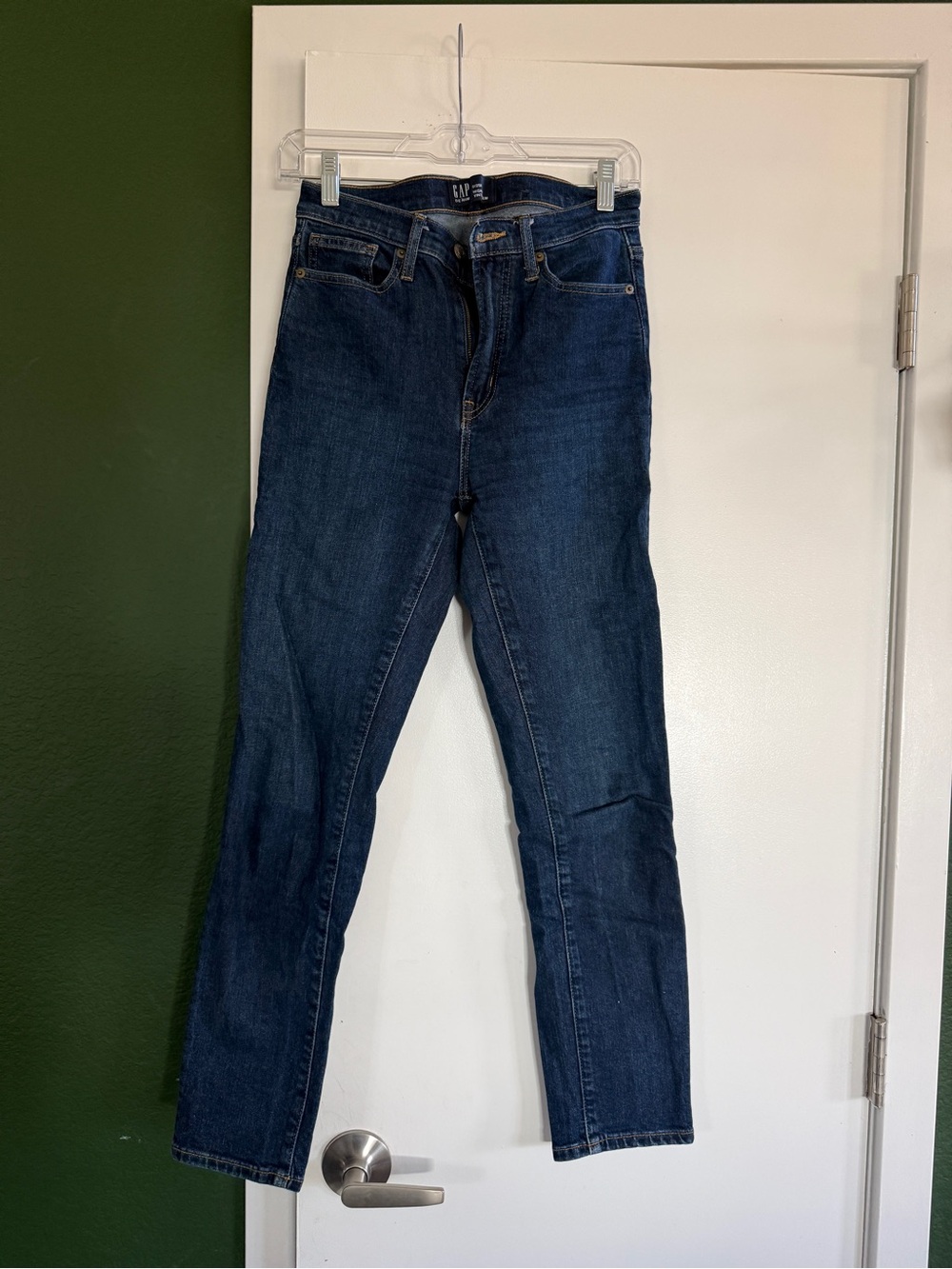GAP High-Rise Slim Jeans - Dark Blue